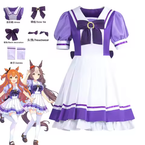 Anime Uma Musume Pretty Derby Cosplay Costume Toukai Teiou School Uniform Gold Ship Special Week Cos