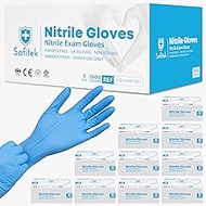 Disposable Nitrile Exam Gloves - Chemical Resistant, Powder-Free, Latex-Free, Non-Sterile, Food Safe - 4 Mil