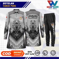 SETELAN OLAHRAGA TUNIK PGRI / SERAGAM TUNIK PGRI FULLPRINTING / TUNIK & TRAINING PGRI WARSAN