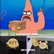 SpongeBob SquarePants Men's Women's BFF Friendship Ring/Anniversary Gift