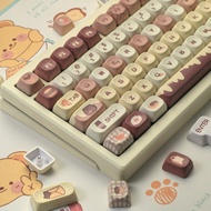 Bear Store Keycaps MOA/Cherry Profile 120+ Keys PBT Dye Sublimation Aula F75 F99 RK100 Mechanical Ke