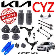 20 ITEM COMBO SET FRONT SUSPENSION KIA FORTE 1.6 2.0 LOWER ARM ABSORBER MOUNTING TIE ROD END RACK END ABSORBER COVER