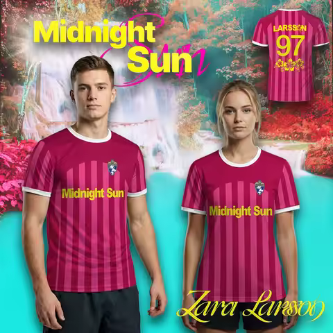 Singer Zara-Larsson Midnight Sun Album Jersey Women's Men's 2026 New Streetwear O-neck Tee Unisex Fo