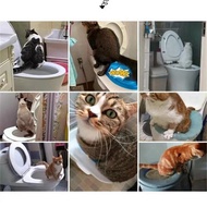 Plastic Cats Toilet Training Kit Reusable Puppy Cats Litter Mat Cats Toilet Trainer Toilet Pets Clea