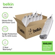 [Carton Deal] Belkin F9H410sa2M 4 Way Surge With Tel Protection - 2 Meter (10 Units Per Box)