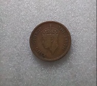 ($100/1個) 英皇 喬治六世, [五仙] 76年前,香港硬幣 (1949年)