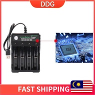 18650 Wired Fast Charger Lithium Battery 4 slot 14500 26650 Battery charger Lithium ion portable tra