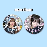 EunChae洪恩採周边涂鸦徽章 谷子直径58mm马口铁镭射吧唧礼物260514 EunChae Hong Eunchae merchandise graffiti badge, diameter 5