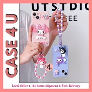 Vivo Y21T Y27s Y33s Y33T Y35 Y36 Y78 Y100 fon sarung lembut kartun cute kuromi melody cartoon 3D cha