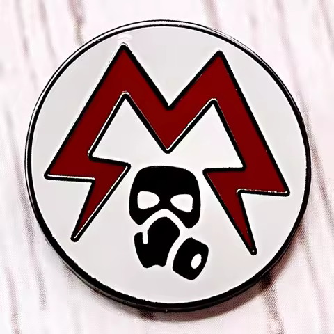 Metro 2033 rangers logo Gas mask enamel pin game symbol metal badge brooches Hat Jewelry Gifts for F