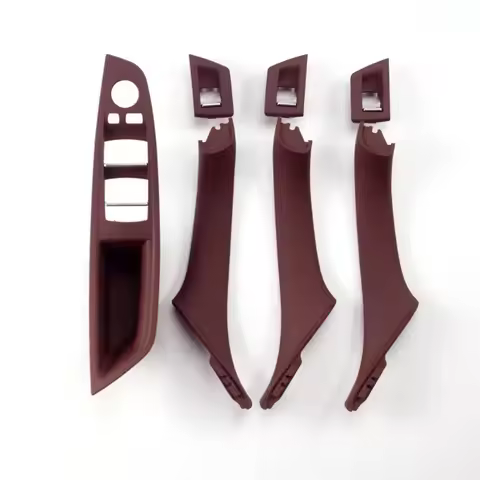 LHD Beige Black Brown Oyster Car Interior Door Armrest Inside Pull Handle Set For BMW 5 Series F10 F