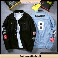 Fashion Jaket Lelaki Korean Version Men Denim Jacket  Student Jeans Outwear 2020