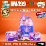 [Shop Malaysia] READY Stock 💯Smiggle Original Sky Collection 4 in 1 SET