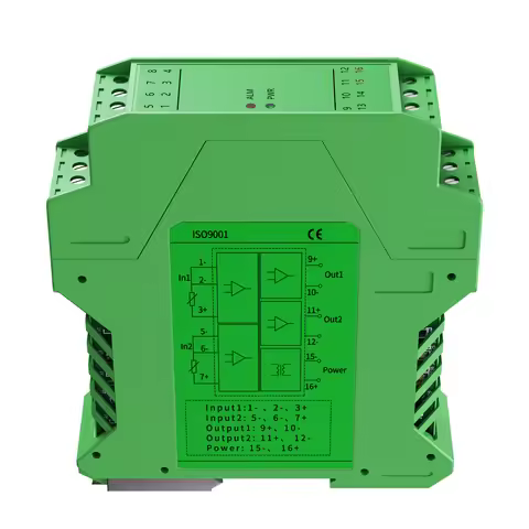 4-20mA 0-10V Output RTD pt100 Pt1000 Temperature Transmitter Sensor Multi-Channel Analog pt100 Signa