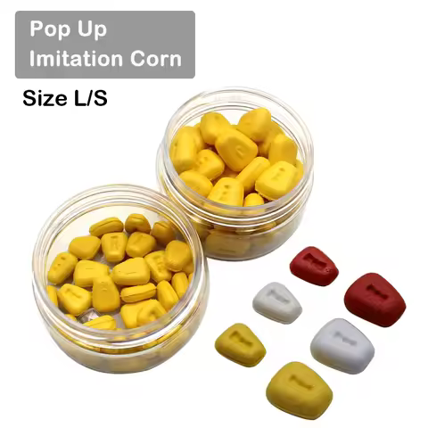 30x Carp Fishing Accessories Fake Imitation Corn Bait Size S/L Baits Lure Pop Up Boilies For Carp Ha