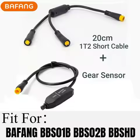 Gear Shift Sensor Y Splitter Cable Bafang 8Fun BBS01 BBS02 BBSHD E Bike