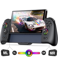BEBONCOOL JC400 เกมแพดสำหรับสวิตช์ 2คอนโทรลเลอร์ไร้สายพร้อมเทอร์โบและปุ่มด้านหลังคู่ แบตเตอรี่ 1000m