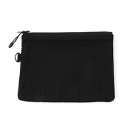 Muji/Muji Double Zipper Bag Mesh Coin Bag Portable Mesh Double-Layer Storage Bag Cosmetic Bag Card B