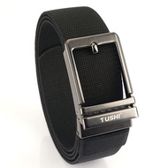 Men Belt Nylon Elastic Buckle Belt(110/120cm)