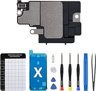 for iPhone X Loud Speaker Replacement for iPhone 10 Loudspeaker Buzzer Ringer Module Fix Sound Part Flex Cable Assembly Audio Performance Complete Repair Tools Kits for A1865, A1901, A1902