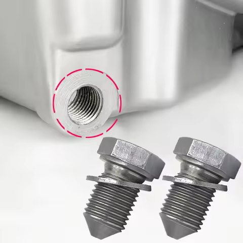 2pcs Oil Sump Pan Plug Drain Seal Washer Thread For Audi A3 8P A4 B6 A6 C6 TT 8J SEAT Alhambra 7N Le