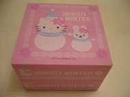 SANRIO HELLO KITTY 雪人雙層珠寶盒 飾品收納盒 售價300元