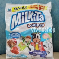 Permen Milkita Lolipop Kemasan 350 gram (50 pcs x 7 gr)