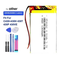 Battery 430VE 454060 2 Cables 1300mAh Fit For C430+430H 430T 430P 430VE