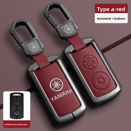 YAMAHA car key case for YAMAHA NVX Y16 AEROX XMAX key covers Fazzio NVX Scooter leather key bags  ke