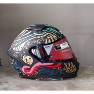SPY MOTORCYCLE HELMET STRIKE GD 373_BS MATTE BLACK/BLUE S3