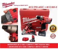 Milwaukee M12 FUEL 2-Speed Percussion Drill Driver Combo Set, Percussion Drill Combo