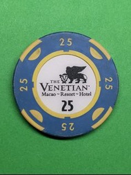 絕版威尼斯人澳門賭場25元籌碼