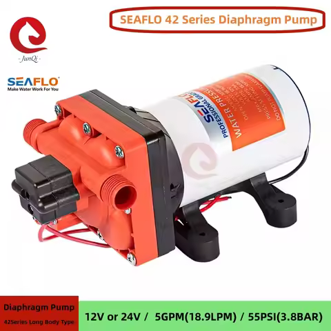 SEAFLO 42 Series Diaphragm Water Pump 5.0GPM 55PSI 12V 24V Self Priming Pump Yacht Boat Marine RV Su