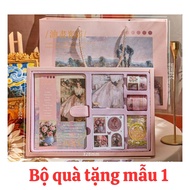 sổ tay bìa cứng - bộ quà tặng phong cách cổ điển vintage chủ đề hội họa châu âu - claude monet - vin