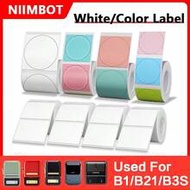 Niimbot Adhesive Label White/Corol/Round/Cable/Transparent Sticker Waterproof Paper For Niimbot B1 B