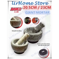 RAYACO 20.5CM / 23CM  Extra Large Mortar And Pestle/ Mortar Set/ Lesung Set Besar/ Lesung Batu Set