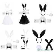 KING Easter Bunny Costume Set Rabbit Headband Costume Bunny Cosplay Costume Women