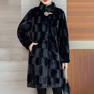 Celebrity Royal Concubine Coat Coat Fur One-piece Mid-Length Mink Coat