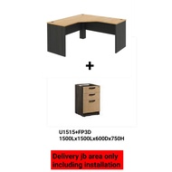 MP3 L Shape Table + FP3D / M3/office table/L shape table