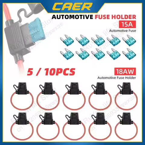 5/10pcs Car Fuse Holder Waterproof Mini Blade Adapter Splash-proof Box for Cutoff Switch Socket 18 A
