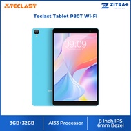 Teclast Tablet P80T Wi-Fi | 3GB+32GB | Superfast Wi-Fi 6 | Android 12 | A133 Processor | Tablet with