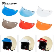 [Phenovo] 3-Snap Helmet Peak Shield Open Face Retro Motorcycle Helmet Sun Visor Shield Protector, 15
