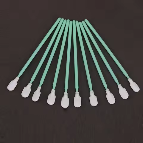 100pcs/Bag Nonwoven Cotton Swab Anti-static Cleaning Q-tips Strong Absorbent Fiber Laser Machine Foc