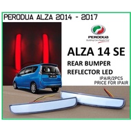 Perodua Alza ( 2014-2017) Rear Bumper Lamp Led Light Reflector White reflector Light Bar (2 PCS)