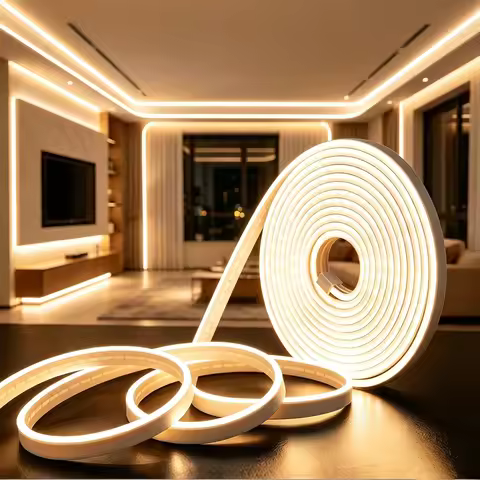 Led Strip Lights Warm White Neon Strip Lights Flexible Waterproof Neon Led Strip Rope Lights for Kit