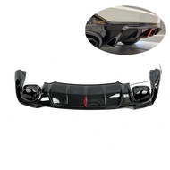 New gloss black Q3 upgrade RSQ3 rear bumper diffuser with led for Audi Q3 SQ3 body kit 2022