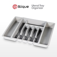 SLIQUE Cutlery Tray Organizer – Adjustable Kitchen Drawer Organizer for Cutlery & Tools