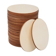Set 50 Miếng Gỗ Tròn Bằng Gỗ Plywood Dày 3mm Size 678910cm