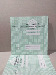 Buku Raport DTA ( Diniyah Takmiliyah Awwaliyah ) Kertas HVS ukuran A5 ( 16 x 21 cm )
