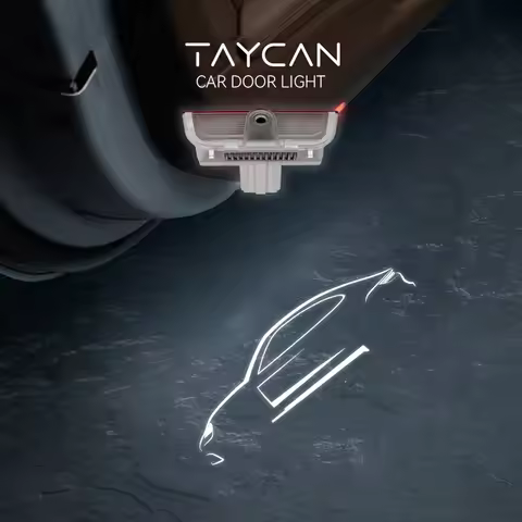 2pcs Car Door Lights For PORSCHE NEW Cayenne Taycan 992 GTS S HD LED Lamp refit Laser Decor Projecto